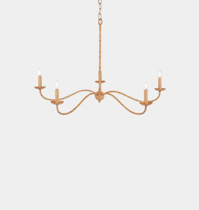 Pulpo Chandelier Rattan Small