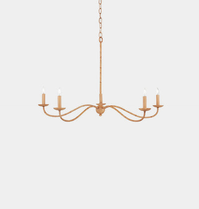 Pulpo Chandelier Rattan Small