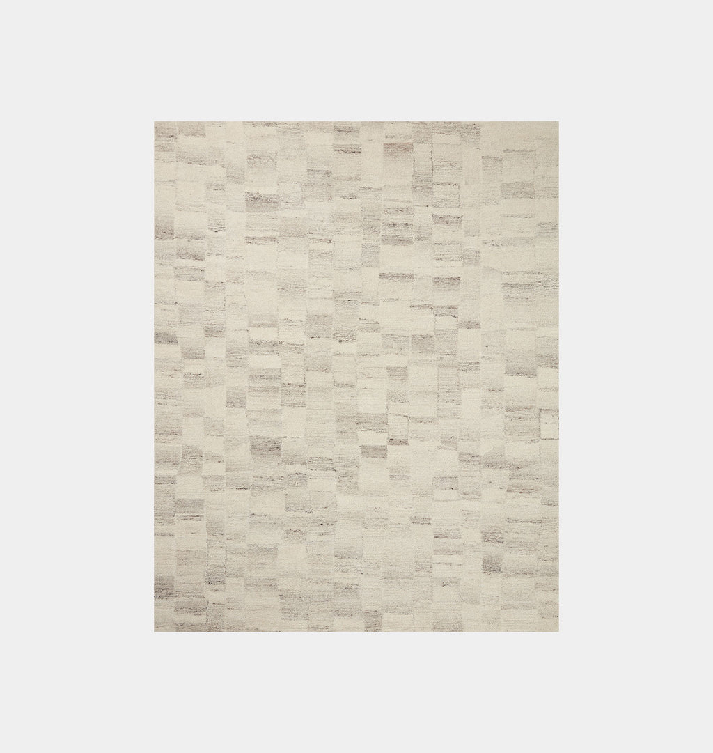 Rocky ROC-01 Ivory / Silver Area Rug