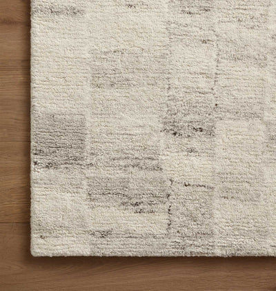 Rocky ROC-01 Ivory / Silver Area Rug