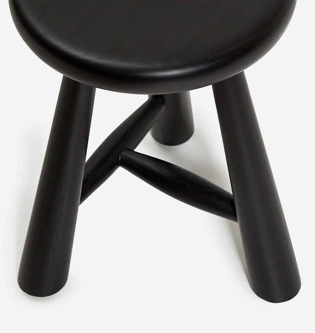 Ruthie Stool Ebonized Oak 