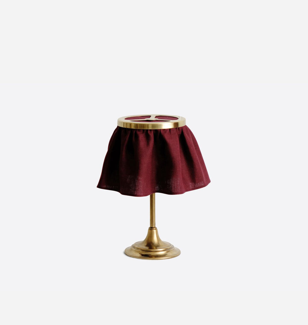 Rye Table Lamp Damson Linen