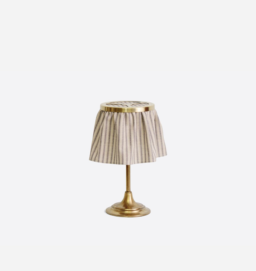 Rye Table Lamp Black Venetian Stripe