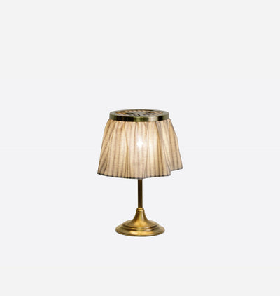Rye Table Lamp Black Venetian Stripe