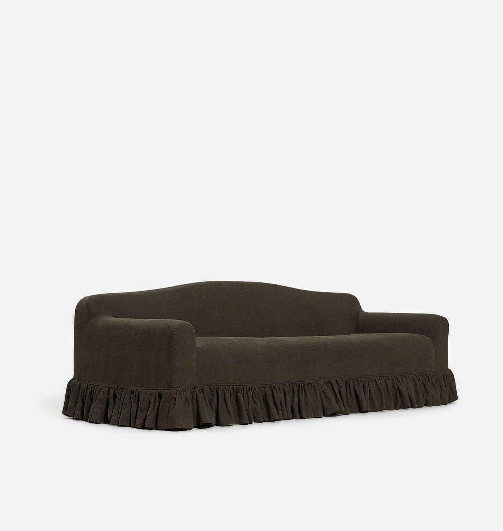 Rhodes Skirted Slipcovered Sofa