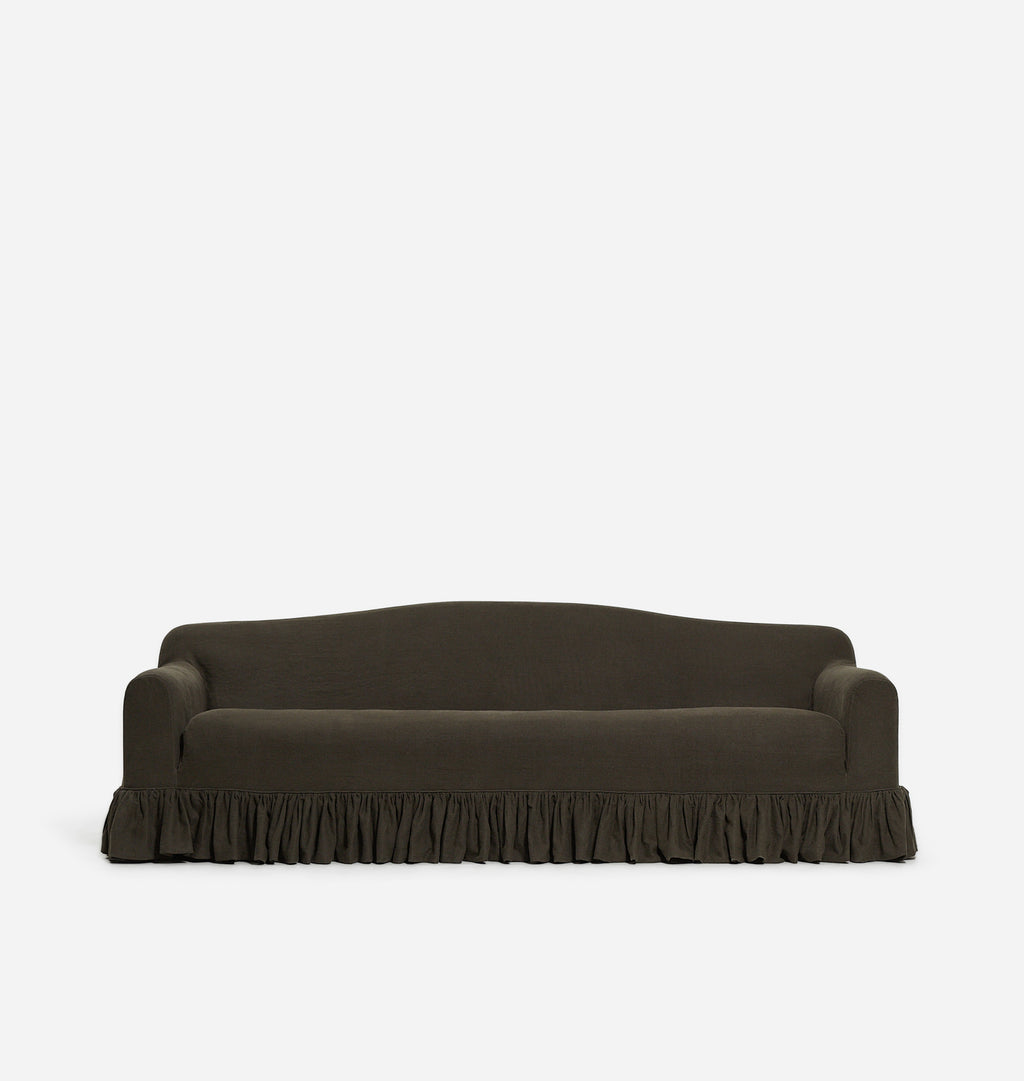 Rhodes Skirted Slipcovered Sofa