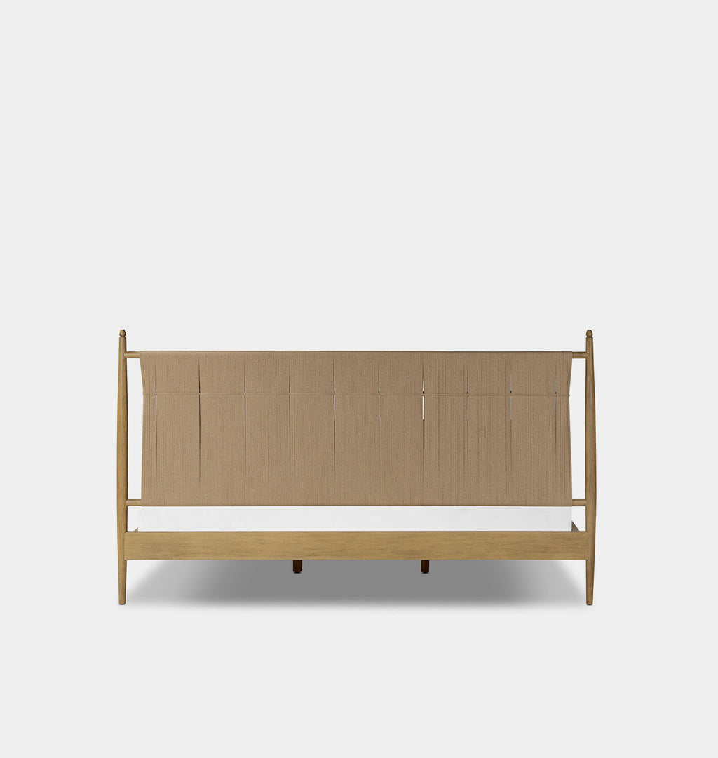 Richard Natural Rush Bed King Burnished