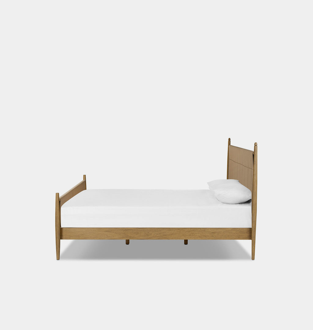 Richard Natural Rush Bed King Burnished