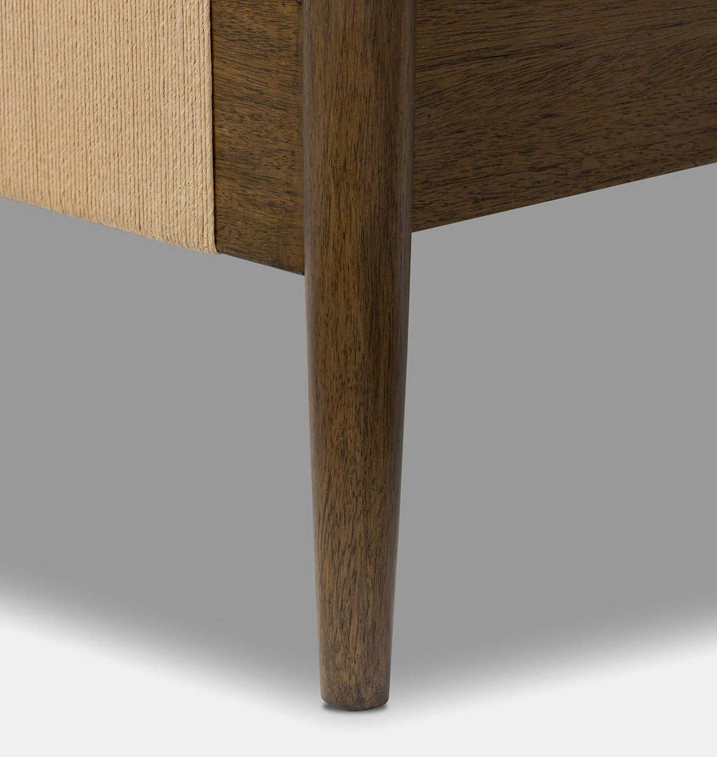Richard Natural Rush Bed Twin Almond