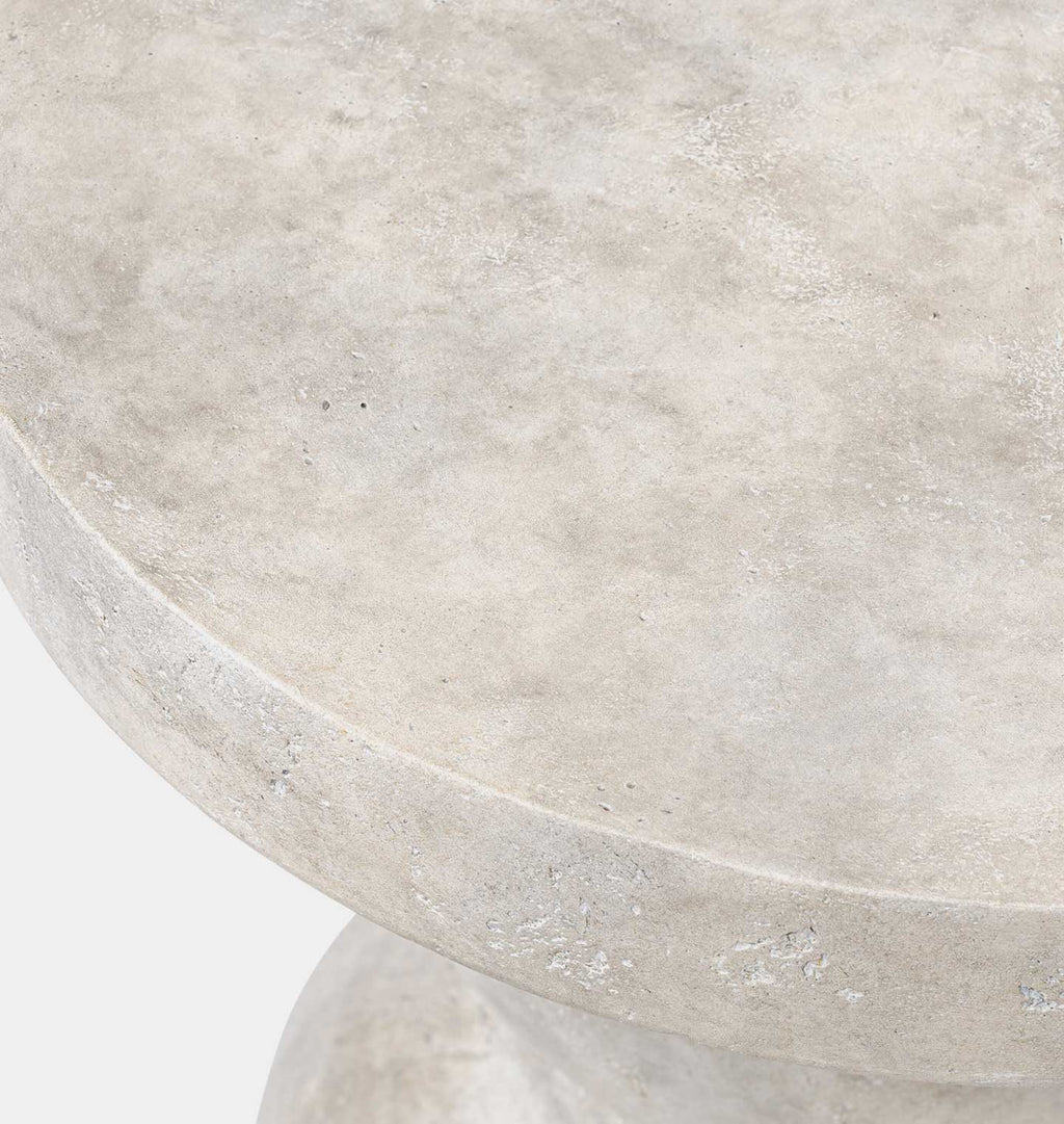 Rivero Outdoor End Table Aged Fog Concrete