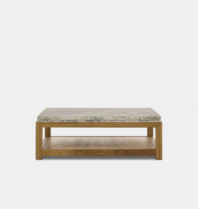 Roberta Coffee Table Sandblasted White Marble