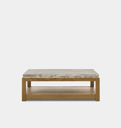Roberta Coffee Table Sandblasted White Marble