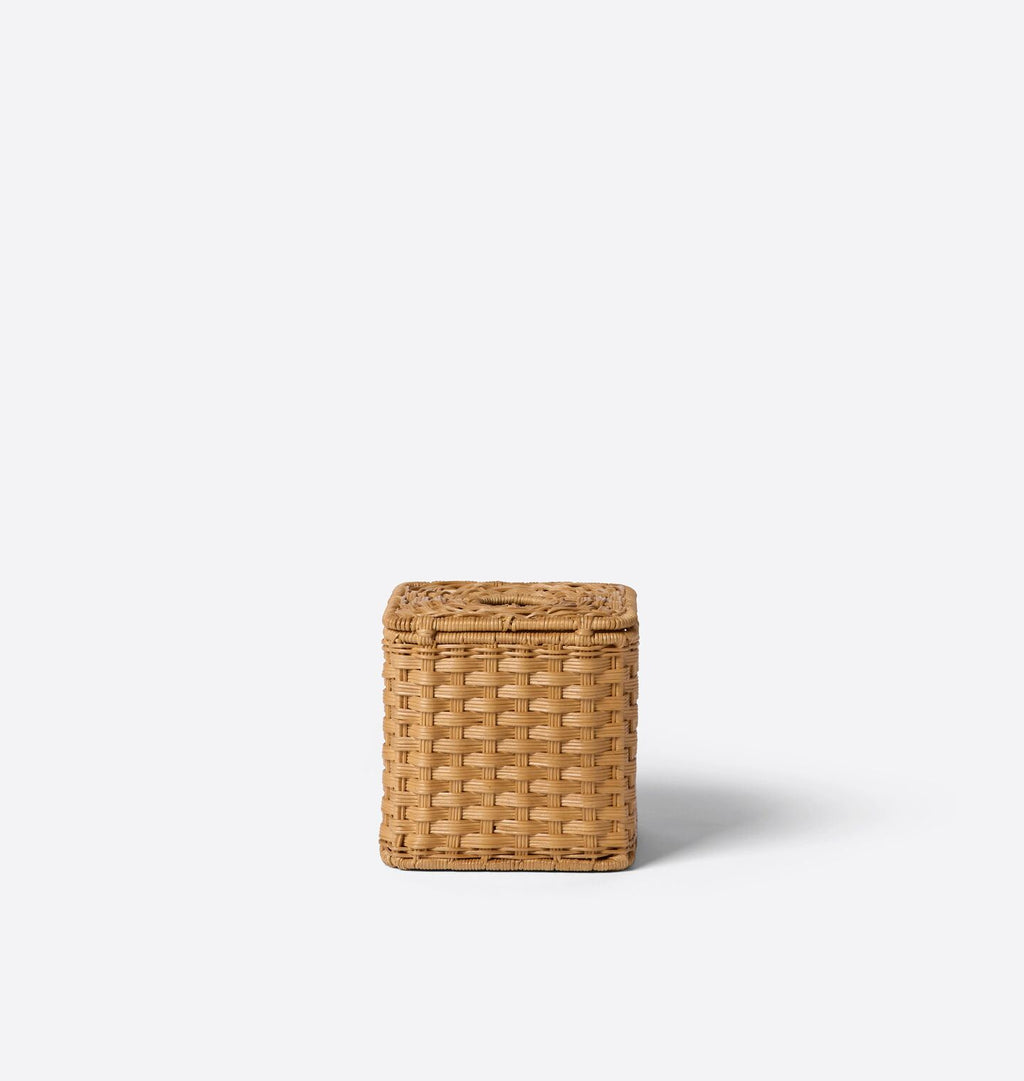 June Tissue Box Blonde Wicker 