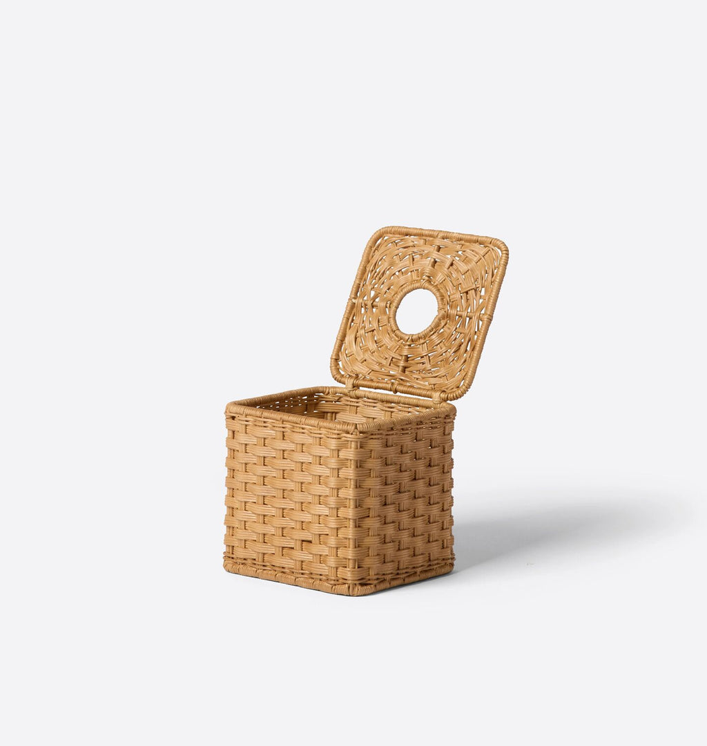 June Tissue Box Blonde Wicker 