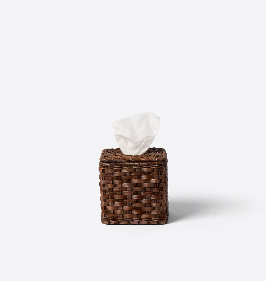 June Tissue Box Toasted Wicker 