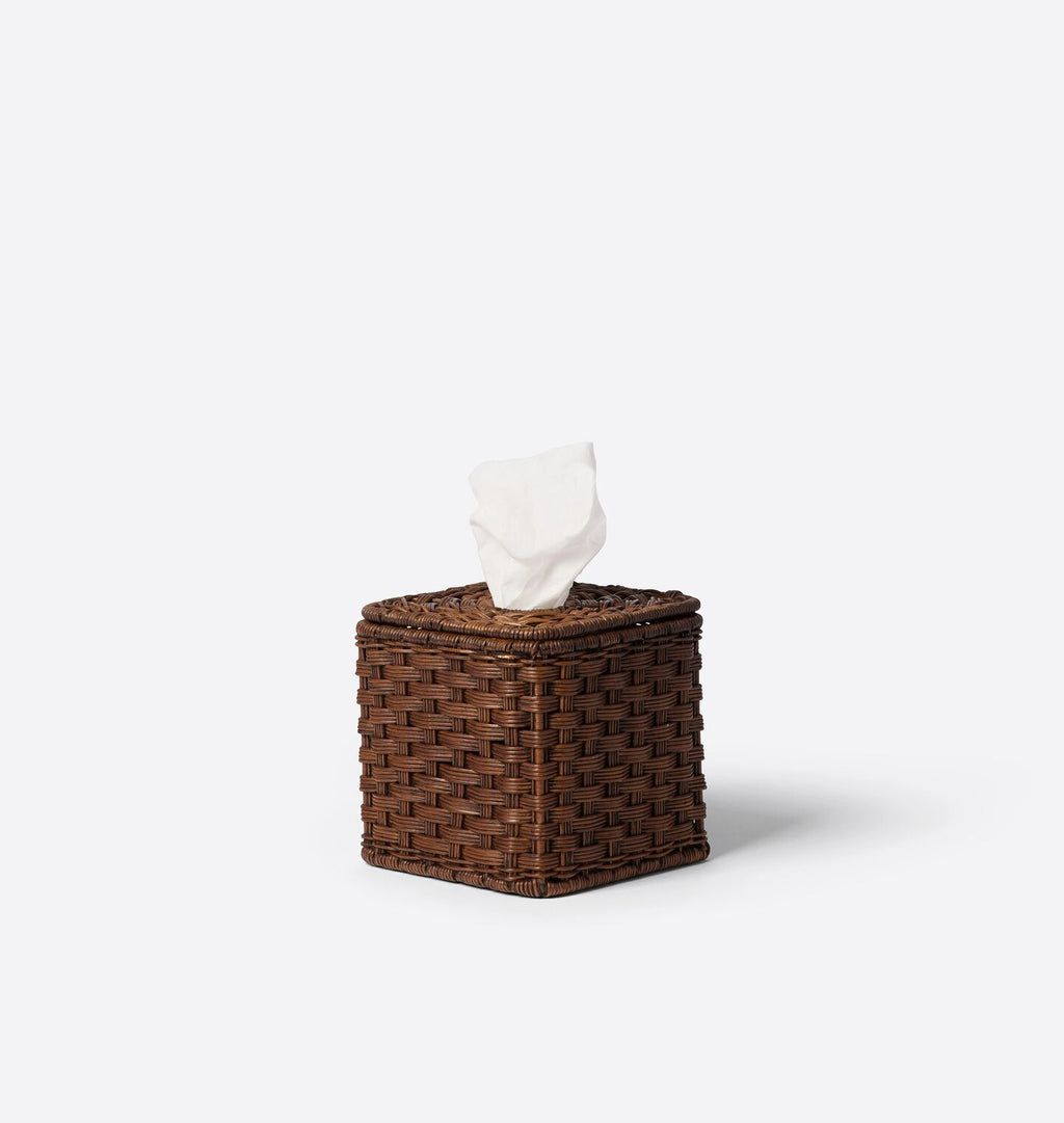 June Tissue Box Toasted Wicker 