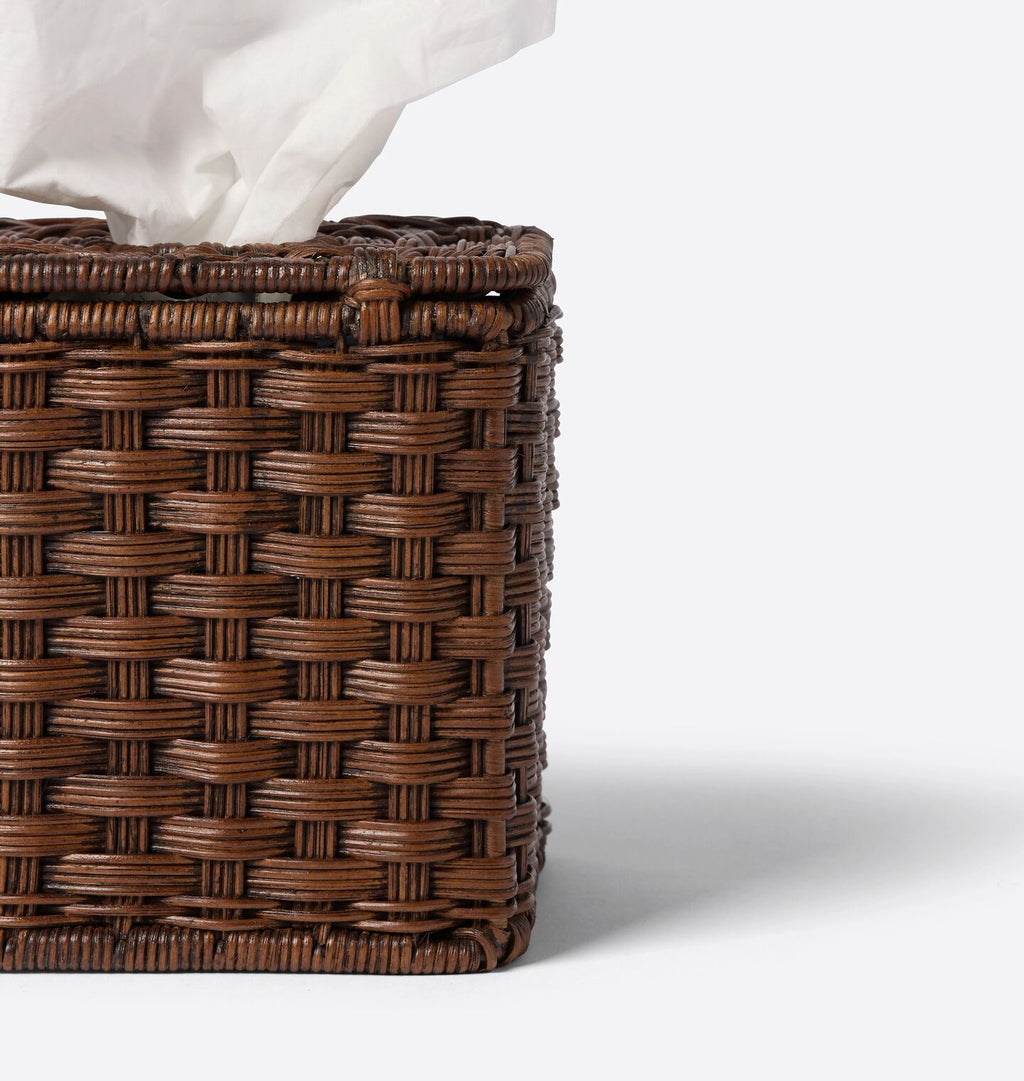 June Tissue Box Toasted Wicker 
