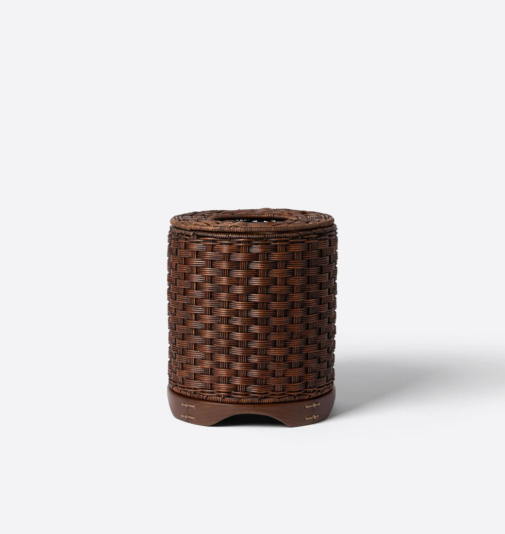 June Waste Basket Toasted Wicker