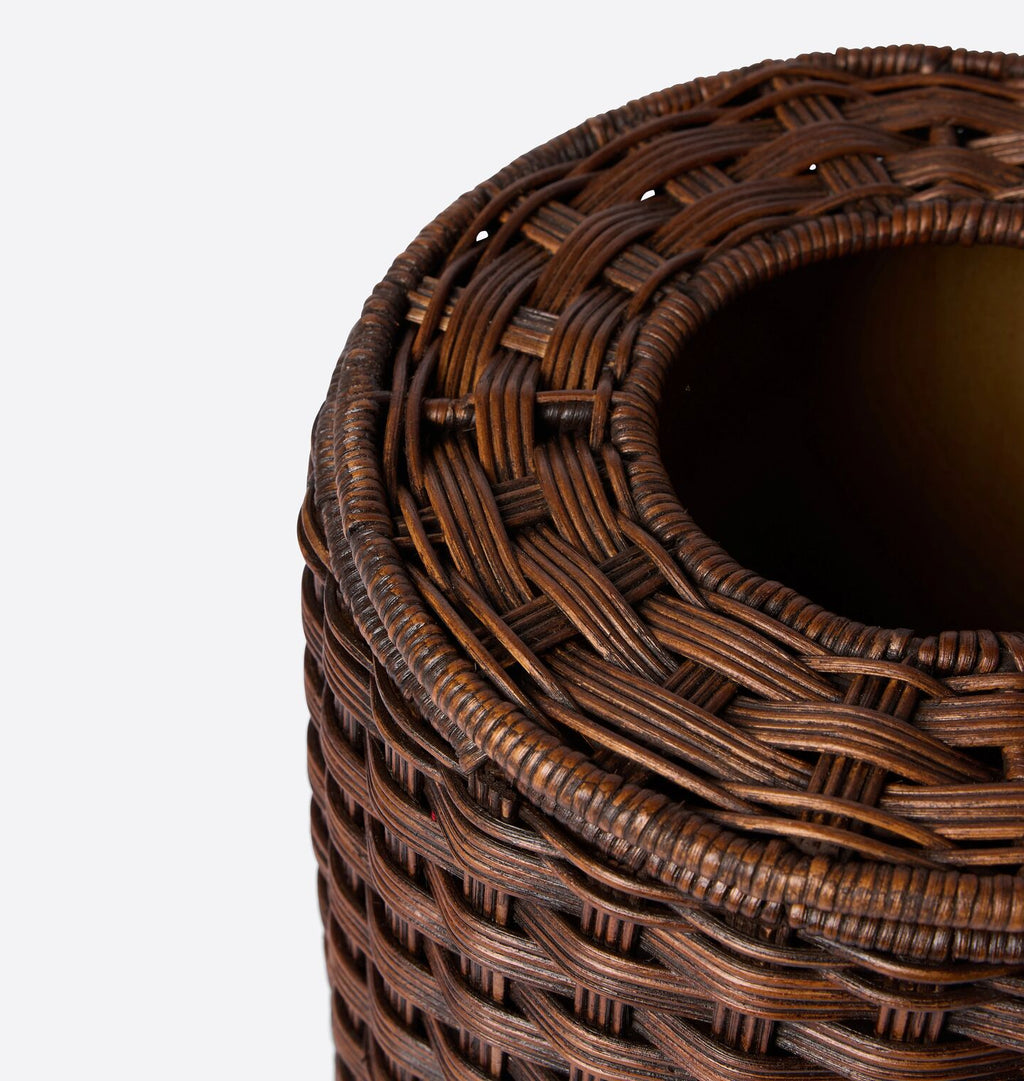June Waste Basket Toasted Wicker