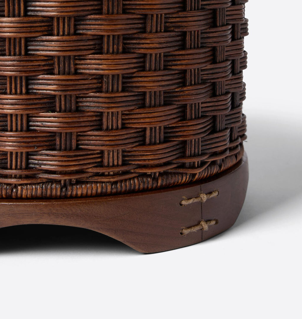 June Waste Basket Toasted Wicker