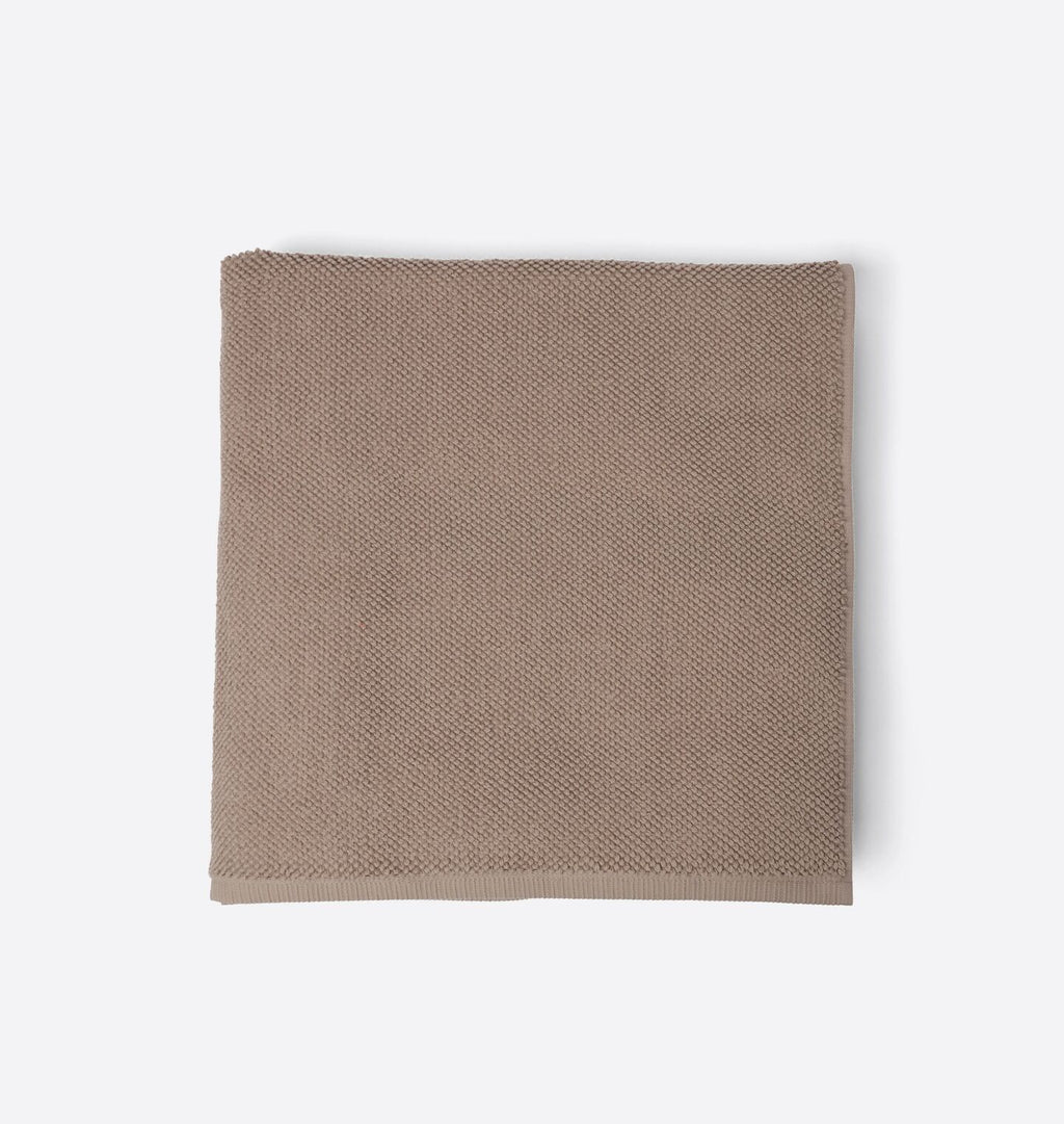 Mahon Rice Weave Bath Towel Clay