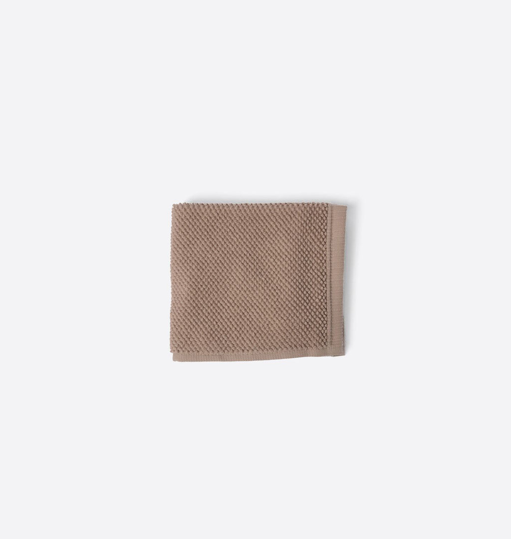 Mahon Rice Weave Washcloth Clay
