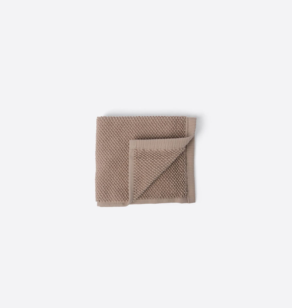 Mahon Rice Weave Washcloth Clay
