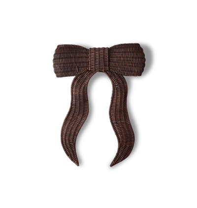Naomie Wicker Bow Tree Topper