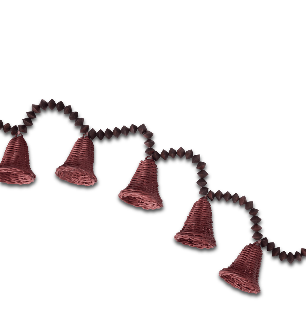 Linden Wicker Bell Garland