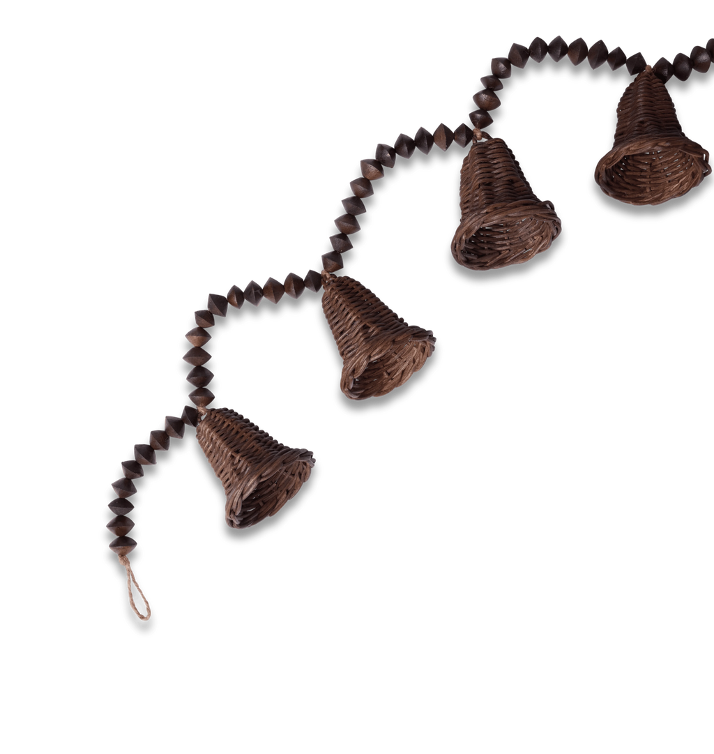 Linden Wicker Bell Garland