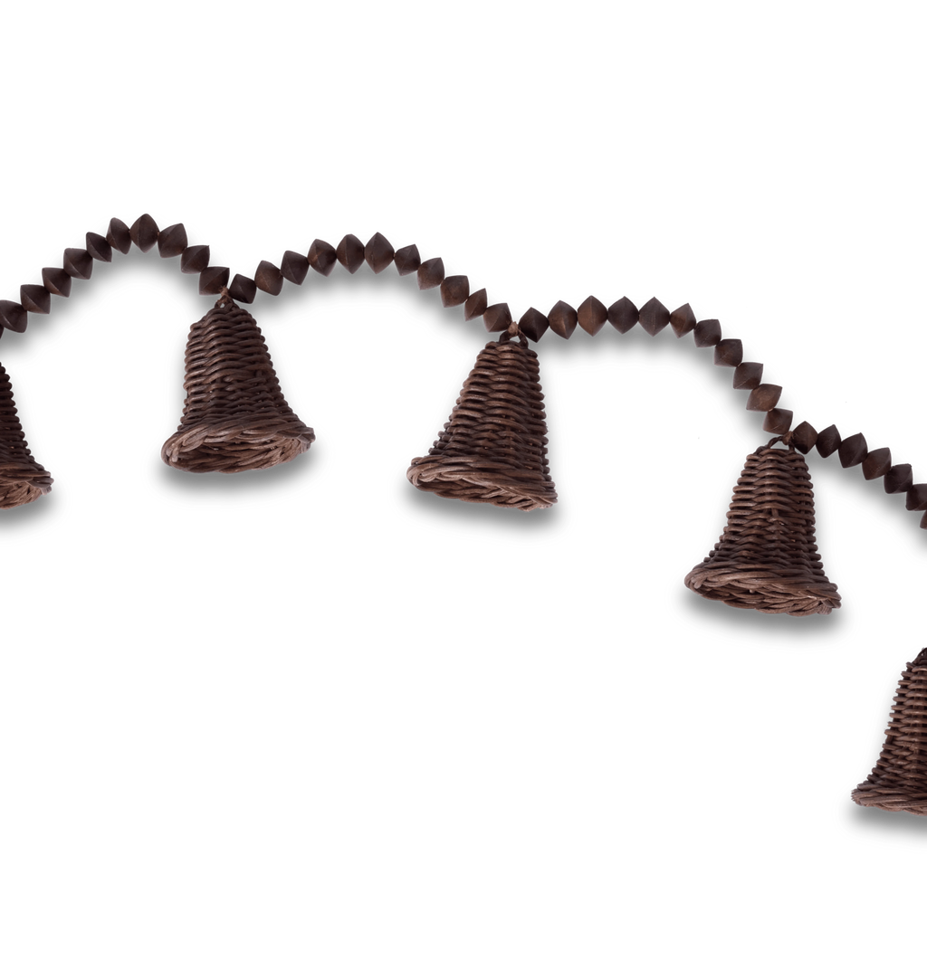 Linden Wicker Bell Garland
