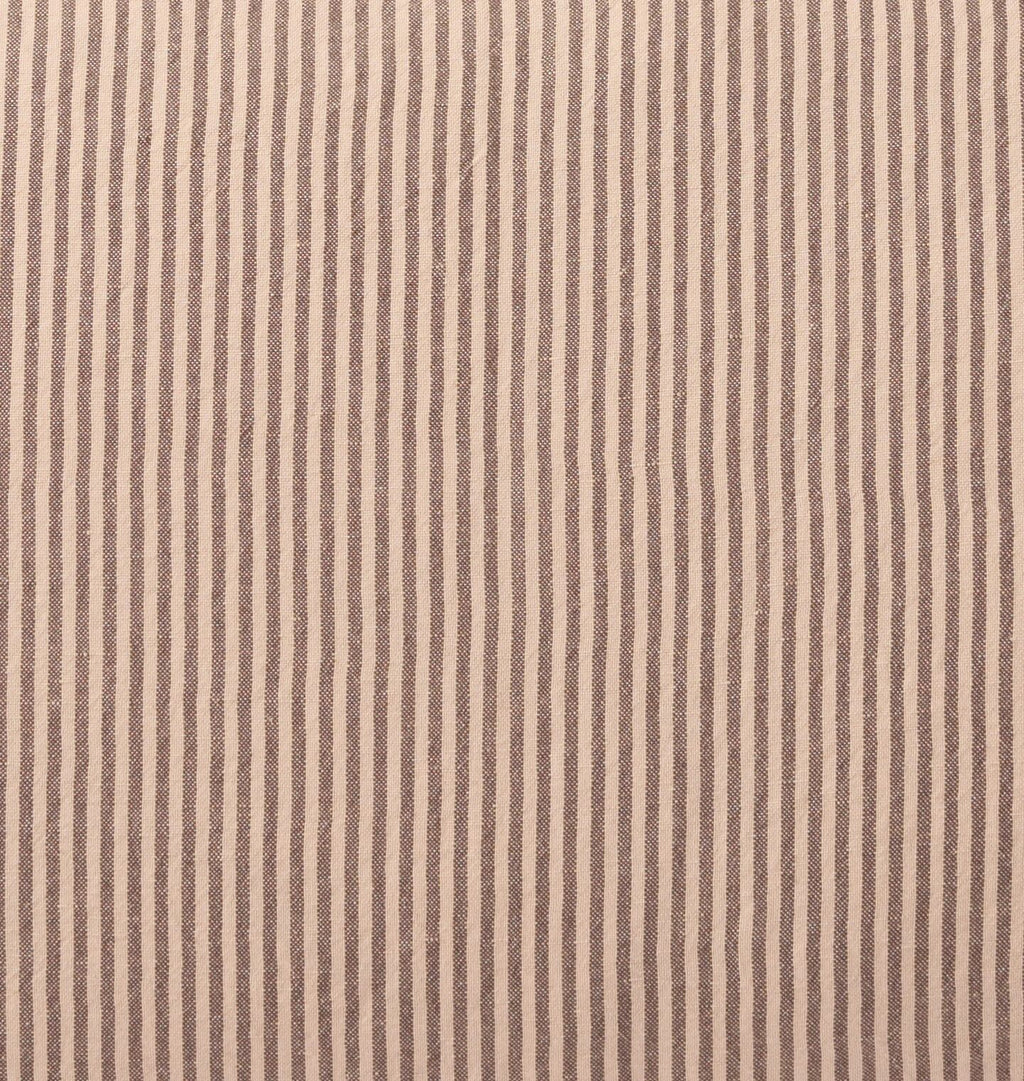 up close view of striped fabric 