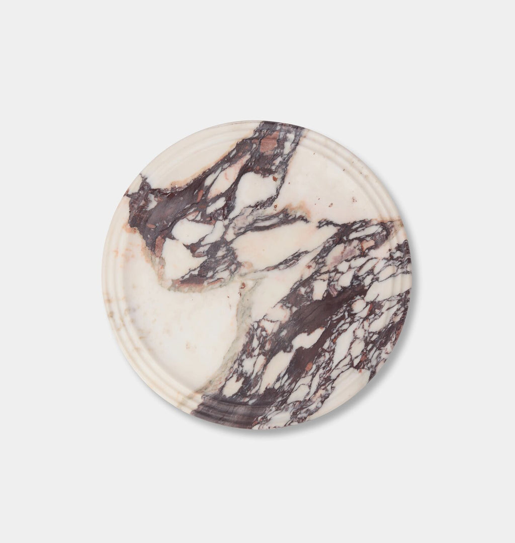 Helena Round Marble Tray