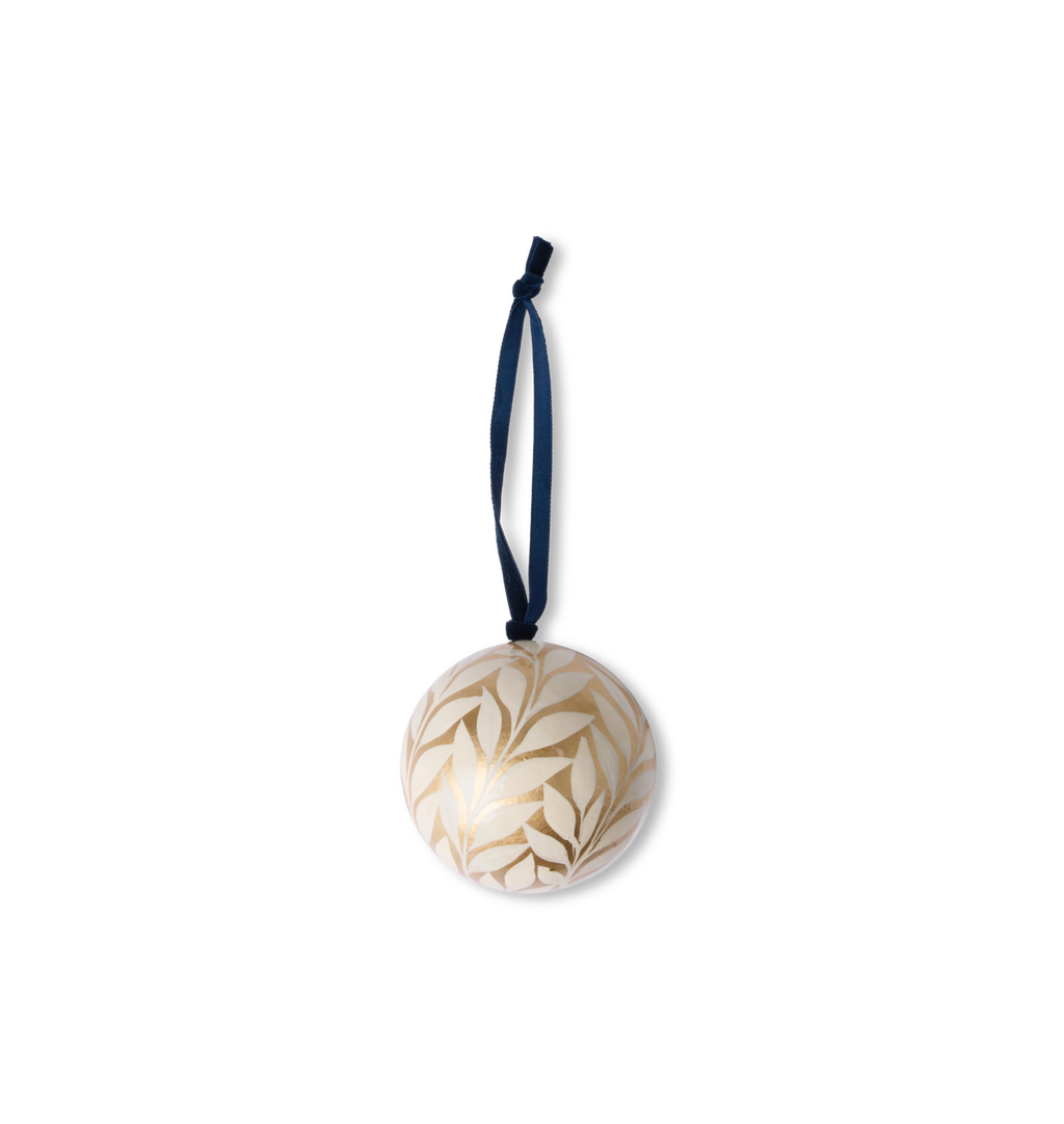 Vine Gold Hand Painted Ornament