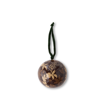 Verena Cranberry Hand Painted Ornament
