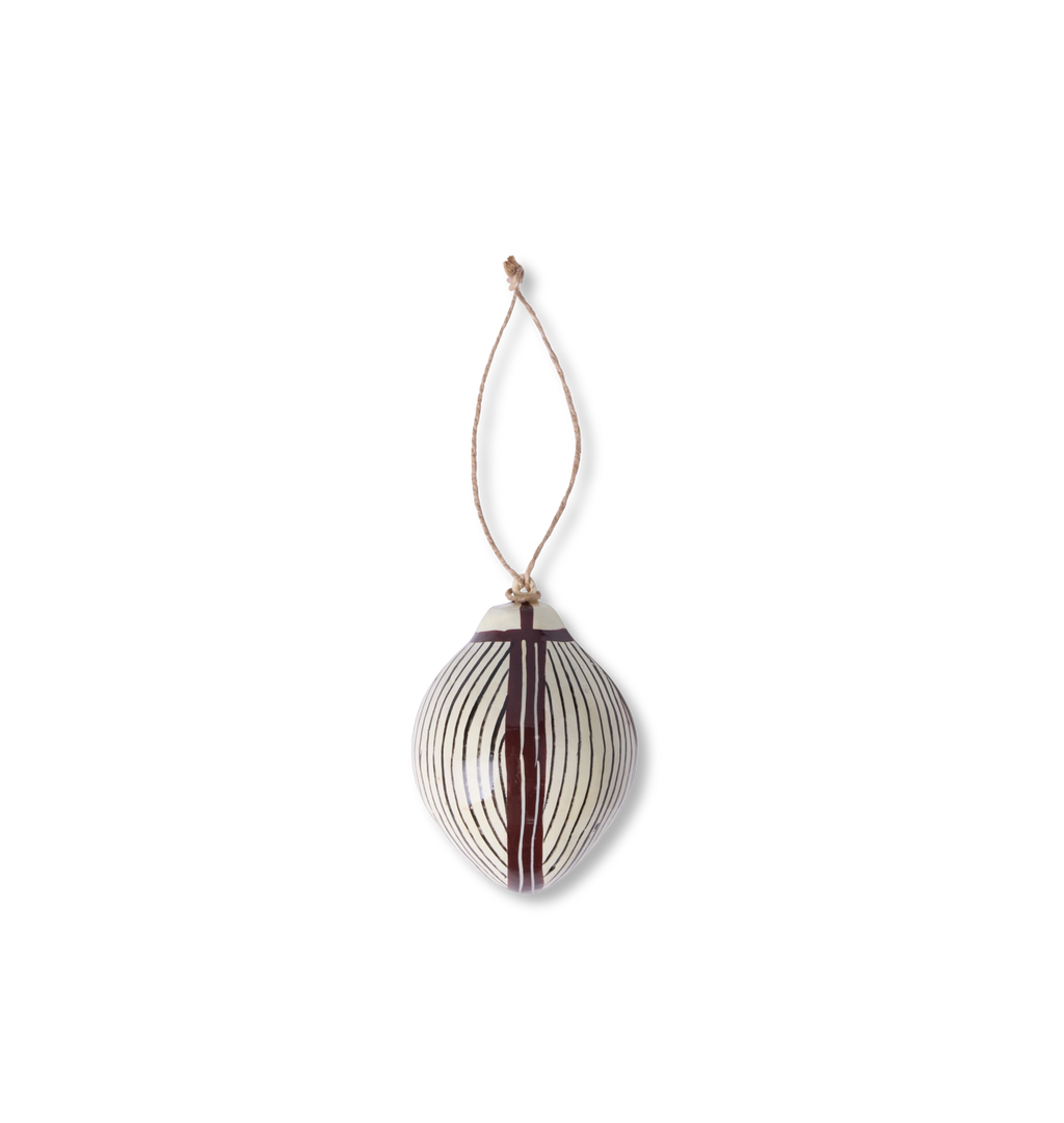 Ingram Mahogany Hand Painted Ornament