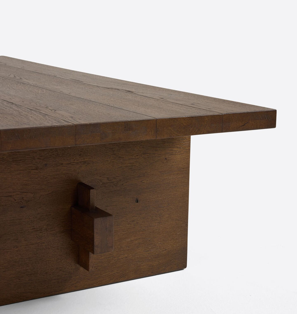 Joshua Coffee Table 60 x 60 Aged Smoked Oak