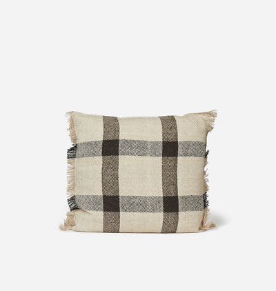 Maddie Pillow Beige/Black 22" x 22"