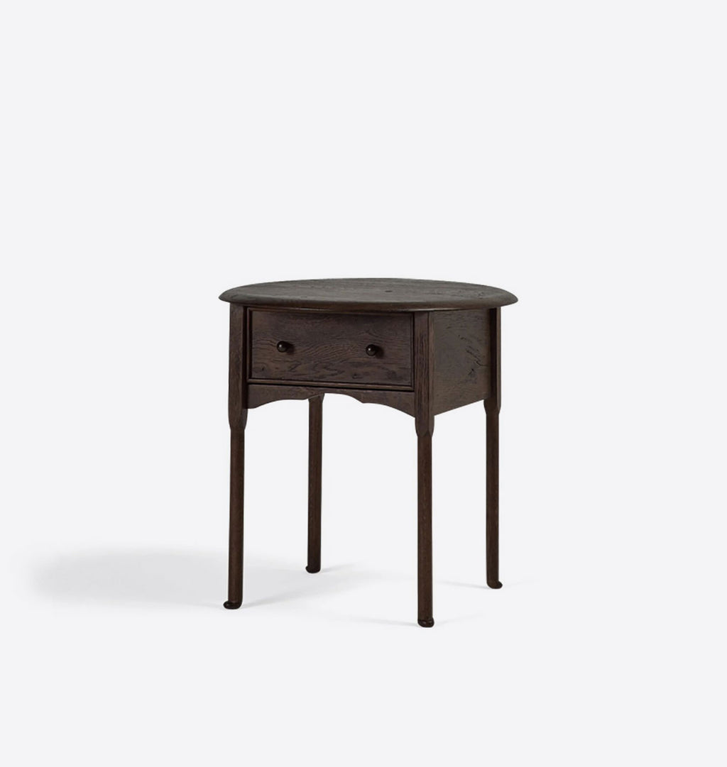 Violet End Table Aged Toasted Oak 