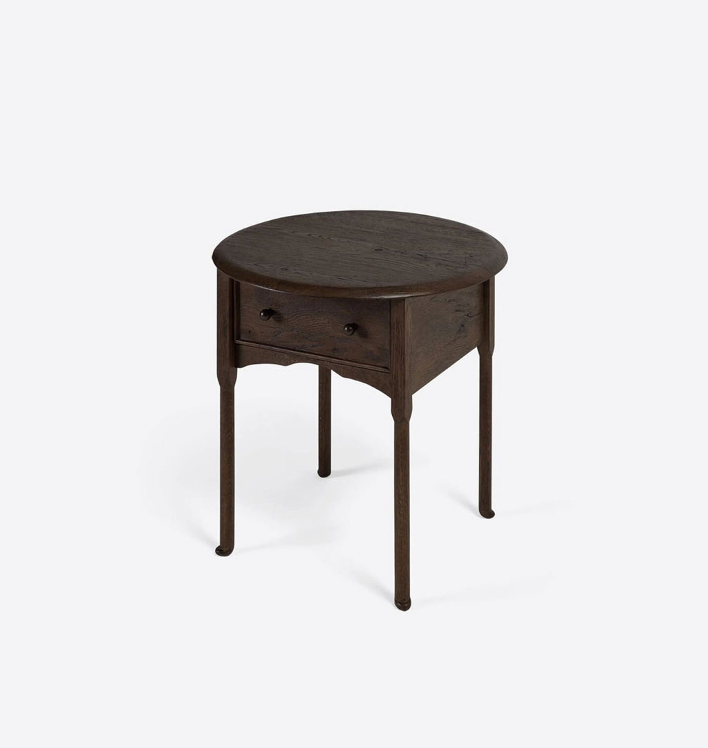 Violet End Table Aged Toasted Oak 