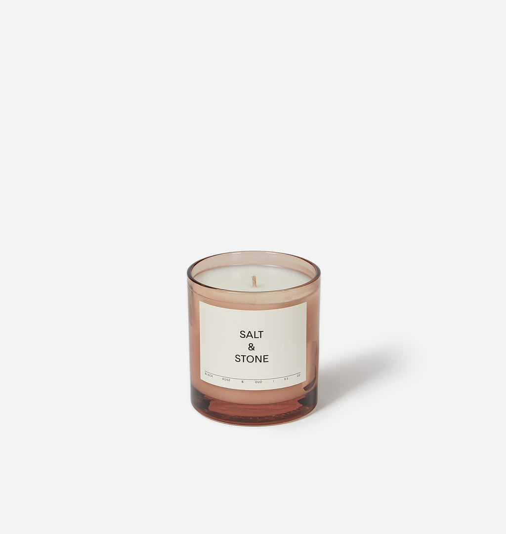Salt & Stone Candle Black Rose & Oud