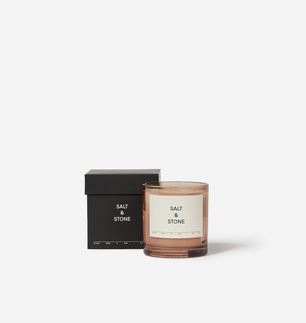 Salt & Stone Candle Black Rose & Oud