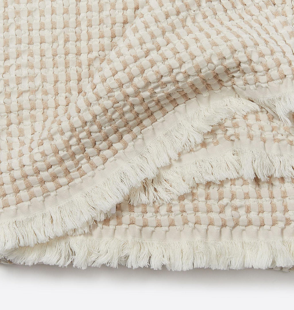Hudson Waffle Bath Towel Biscuit