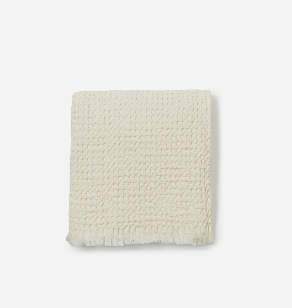 Hudson Waffle Hand Towel Cream