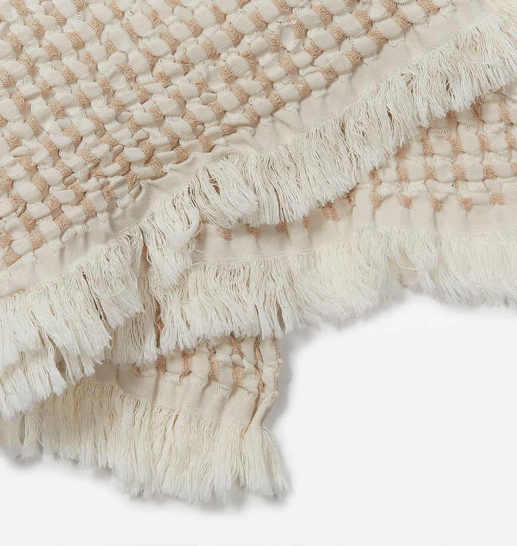 Hudson Waffle Hand Towel Biscuit