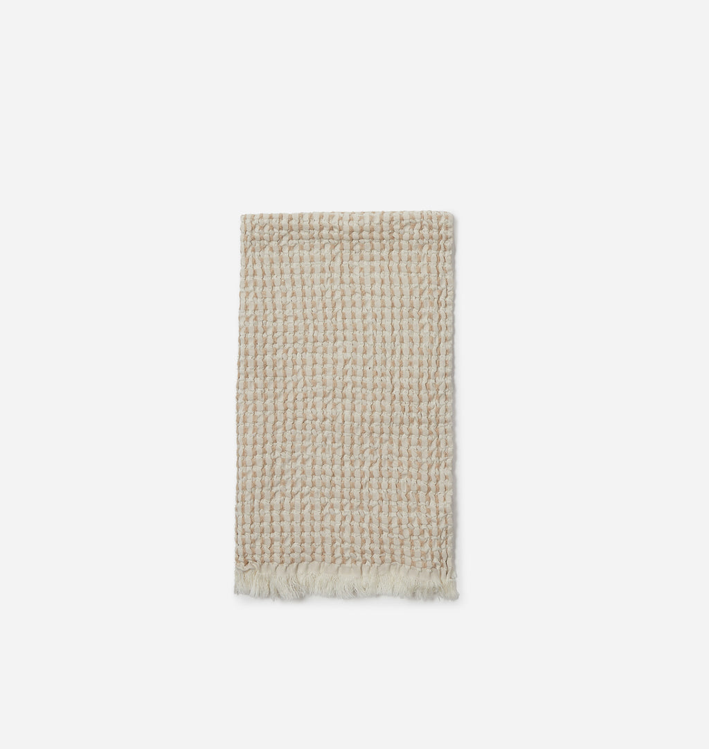 Hudson Waffle Hand Towel Biscuit