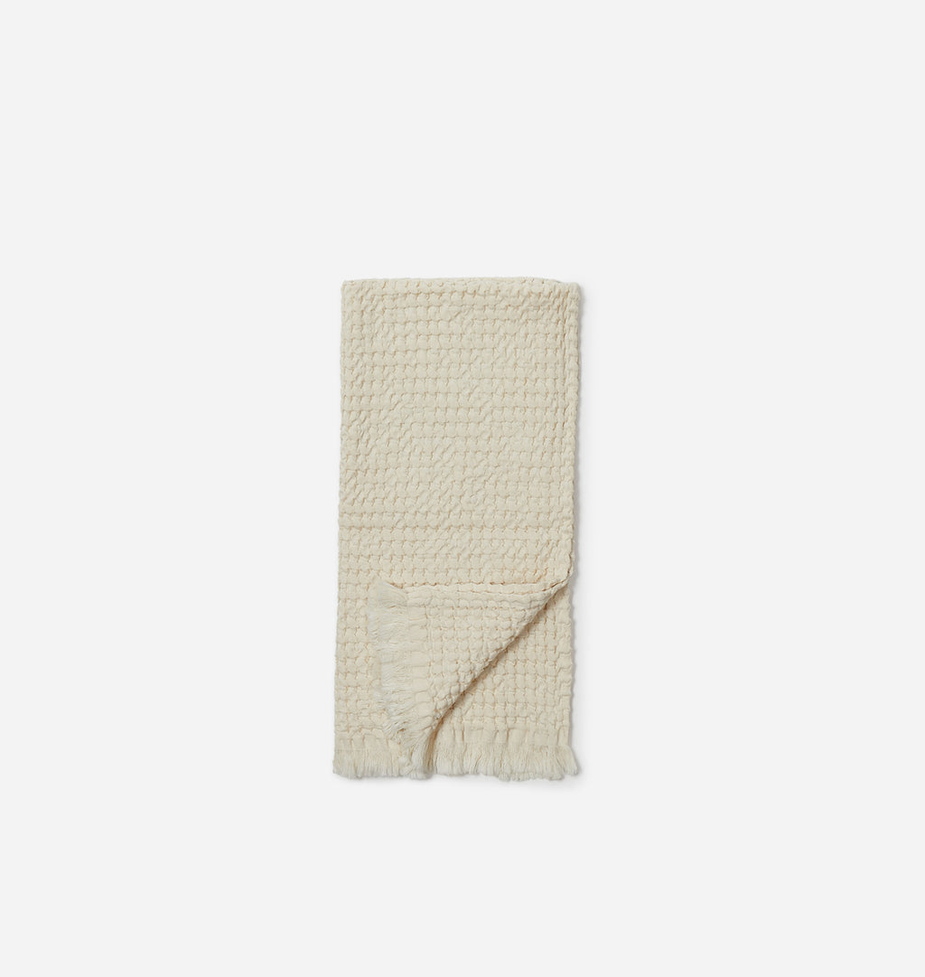 Hudson Waffle Hand Towel Cream