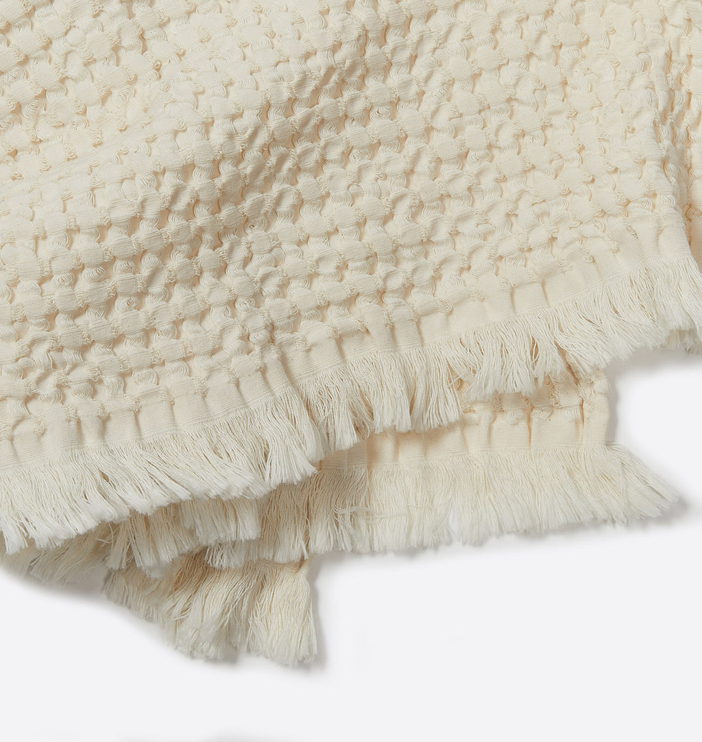 Hudson Waffle Hand Towel Cream