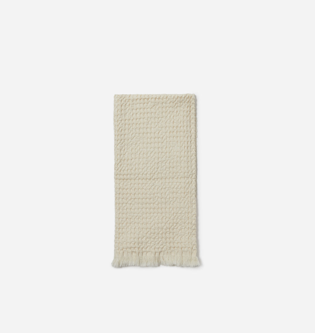 Hudson Waffle Hand Towel Cream