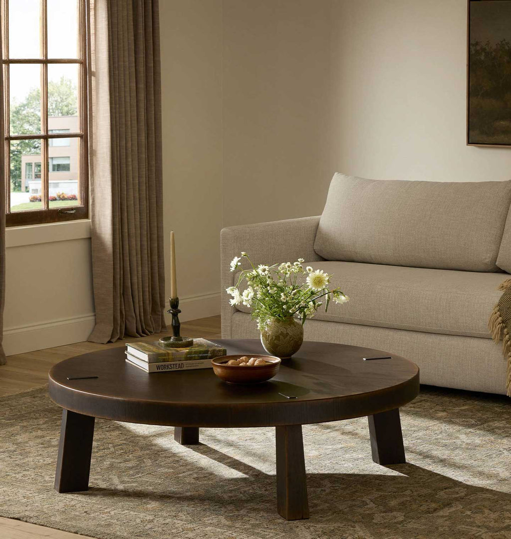 Sadira Coffee Table Burnt Oak 50"